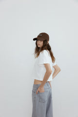 T/T Signature logo ball cap - brown  
