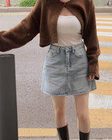 ゲンデニムスカートパンツ