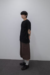 Side Panel Raglan Tee Black