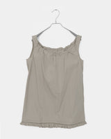 Limit String Frill Sleeveless One-piece