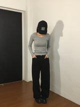 soru basic long T-shirt (3color)