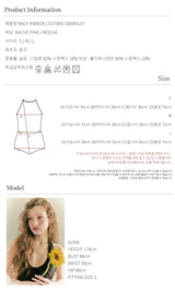 BACK RIBBON LEOTARD SWIMSUIT_Mocha