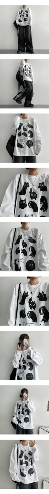 Muntill Cats Long Sleeve Long Sleeve Tee (3 colors)