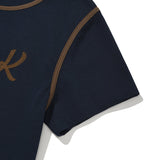 GRAPHIC RINGER T-SHIRT - DARK NAVY