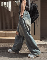 リクルースファンキーダメージバルーンデニムパンツ