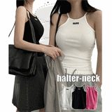 モアホルターネックTシャツ