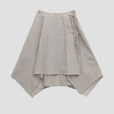 (SK-5011)POINTED HEMLINE FLARE SKIRT