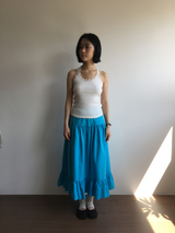 Liang button frill long skirt (4color)