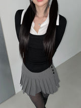 salt  knit double top(2 color)