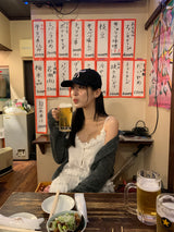 ハッシュウールラウンドカーディガン