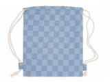 Checkerboard Gymsack - Denim blue
