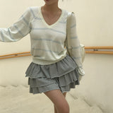 [MADE] Rollipop, striped V-neck knit