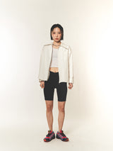 ビッグカラー2ウェイジッパーシャツ (FOR WOMEN)