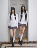 TIE HALF SHIRT(WHITE)