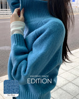 [MADE] Mion semi- zip-up knitwear