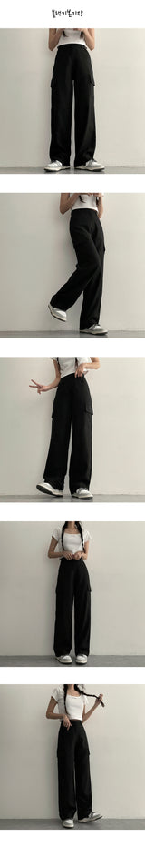 【ショート・ベーシック・ロング/S2XL】【夏のロングパンツ！】メイバックバンドリネンセミワイドコットンカーゴパンツ
