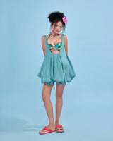 Shiny organza dress and bra set - ZIMA SET