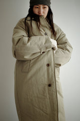 Oversized puffer coat, Khaki