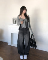 Simone Tie Ribbon Cardigan Set