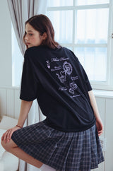 26SS★Trump Cat Embroidered Short Sleeve Tee