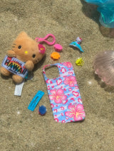 [MADE] ギャル BLUE FLOWER PHONECASE_USED BY IVE REI 