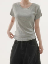 テリーラウンド半袖Tシャツ -3C