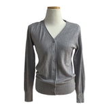 Pastel Single Basic V-neck Long Sleeve Knit Cardigan
