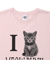 アイ ラブ ミャウ パンク LS Tシャツ ピンク(CV2GFFT559A)