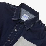 reverse Terry Pocket Denim Jacket_blue