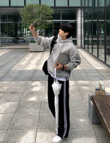 Taper Daily Cotton Double Weave Overfit Hoodie