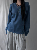 basic V-neck knit (2color)