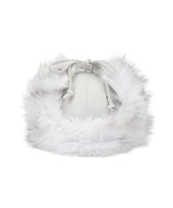 FAUX FUR HOTFIX LOGO EARFLAP CAP_GREY