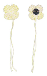 Clover Ruffle Beanie - Light Yellow
