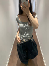 レニーシャーリングTシャツ (3color)