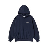 25FW BORDER LINE BASIC LOGO HOODIE DARK NAVY