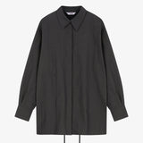 Back String Shirt Charcoal Grey