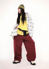 (UNISEX)ナーディーオーバーサイズチェックシャツ