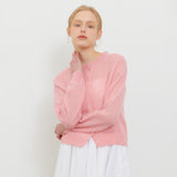 BOUCLE CARDIGAN PINK