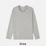 [1+1] コア ベーシック Uネック ロングスリーブ Tシャツ