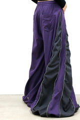 RELABEL (Split Dream) Multi-Zip Reversible Patchwork Adjustable Multi-Style Wear Cut-Out Four-Zip Patchwork Sweatpants