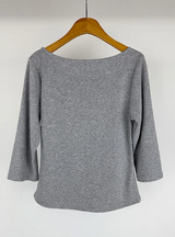 ボートネックミッドスリーブTシャツ (4C)