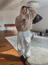 ダブルストラップレザーショルダーバッグ