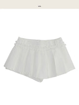 wiz low & frill button pleats sk