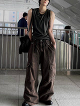 Layered Henley Tank Top