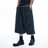 Camo 8-quarter Sweat Bermuda Pants - CHARCOAL