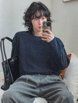 Roei Uネックデッキニット