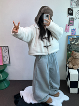 INSIDE-MINK🤍 PINTUCK BASIC LONG WIDE PANTS 🤍🖤🩶3COLOR