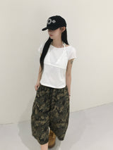フィックスリベットホルターネックTシャツ (2c)