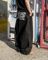 Cartel Back Printing Denim Pants