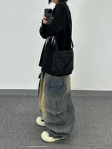 western cargo balloon pants